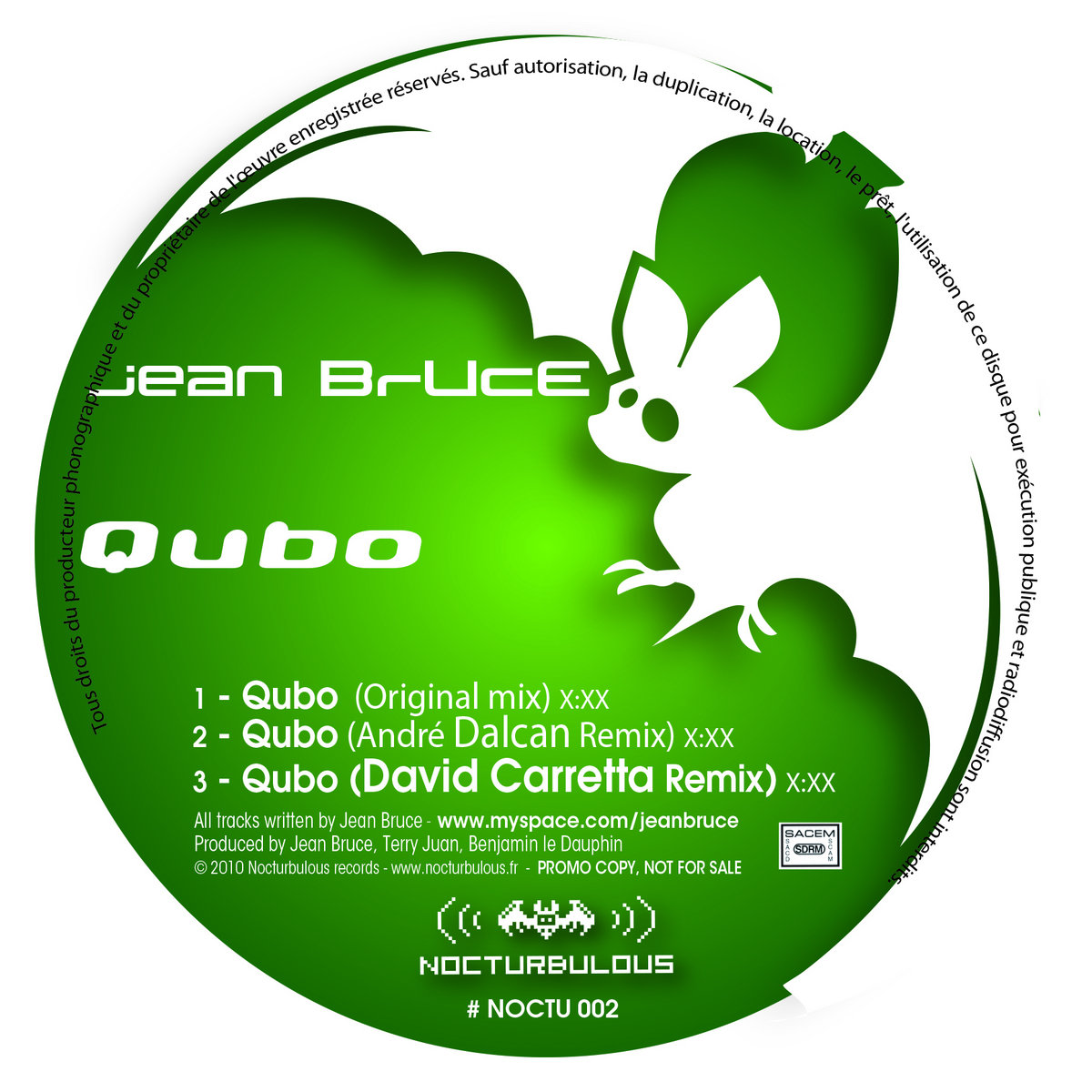 Jean Bruce - Qubo [NOCTU 002]